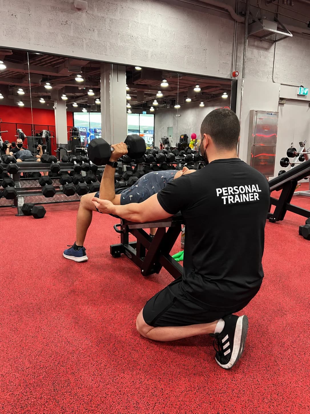 Alan Franco treinando aluno